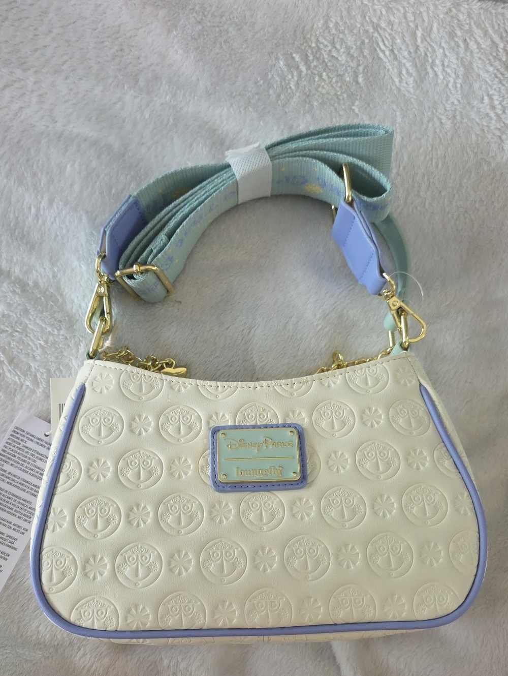 Loungefly Small World Crossbody Bag With Matching Bag Chain NWT